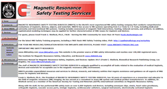 Desktop Screenshot of magneticresonancesafetytesting.com